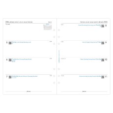FILOFAX. Diario f.to A5 1 settimana su 2 pagine multilingua 2026
